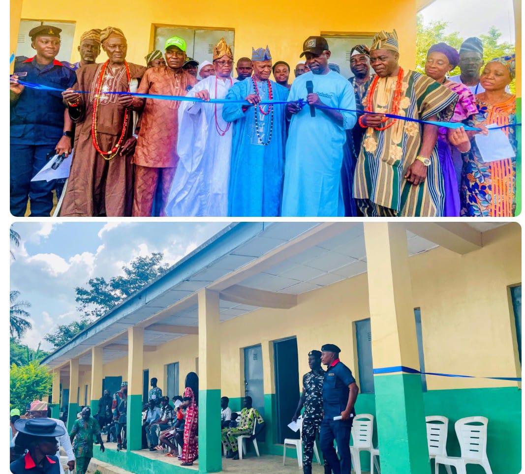 Oluyole LG Commissions Solar-Powered Borehole, Four-Classroom Block in Olokuta