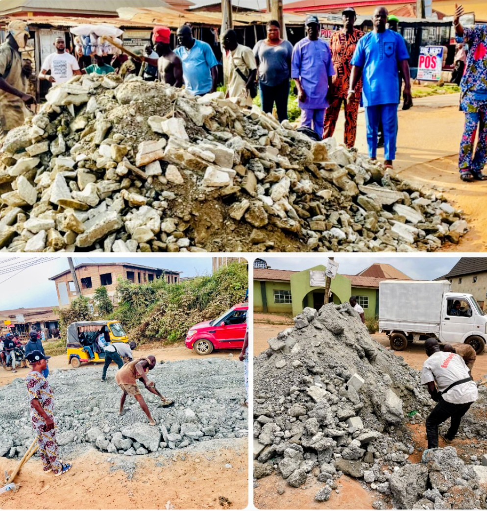 Olatunji flaws Sadipe over road rehabilitation project, commences Ayegun-Olomi potholes filling