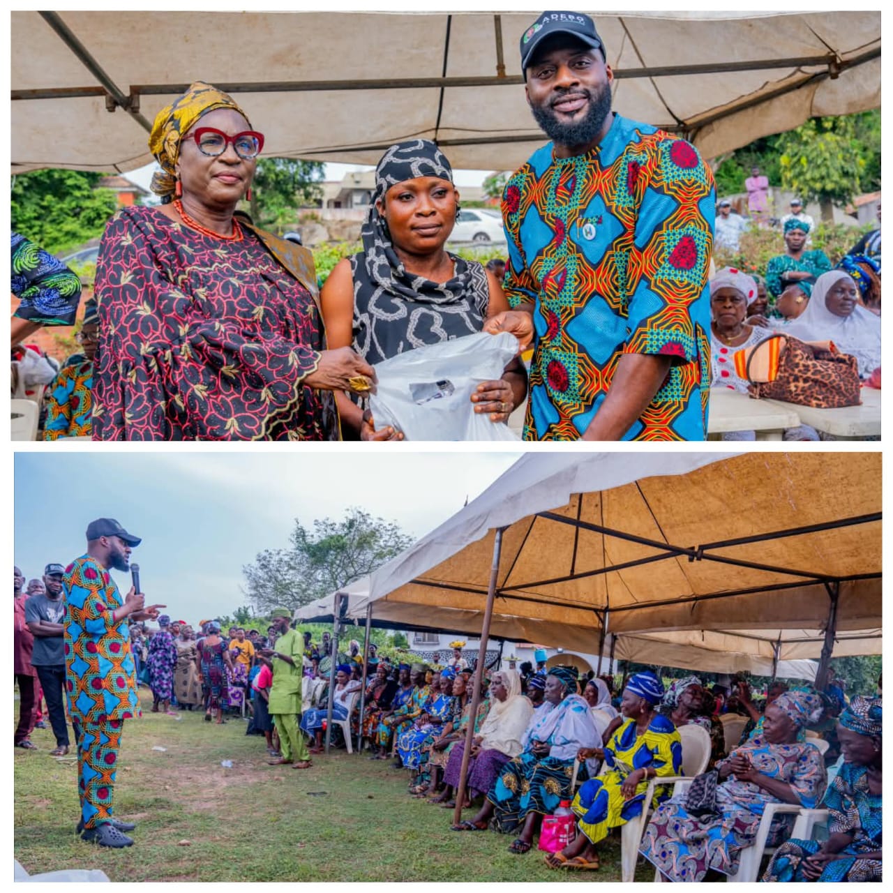 Oyo Speaker honors late mother with distribution of food items, cash to widows, widowers in Eruwa